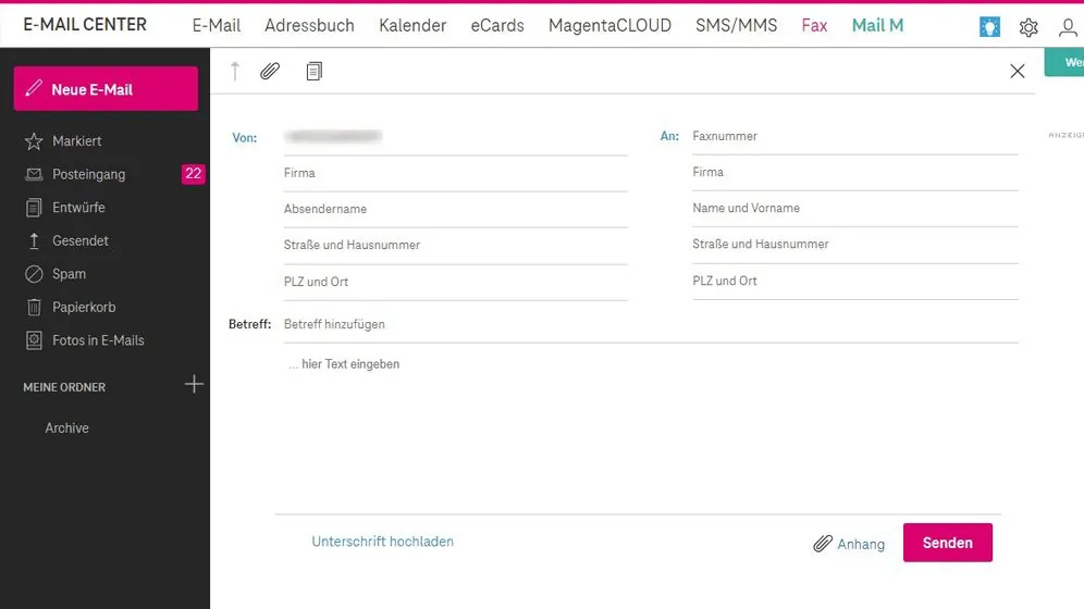 Telekom E-Mail Center