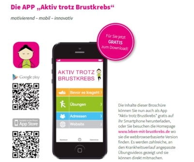 Novartis Aktiv trotz Brustkrebs App