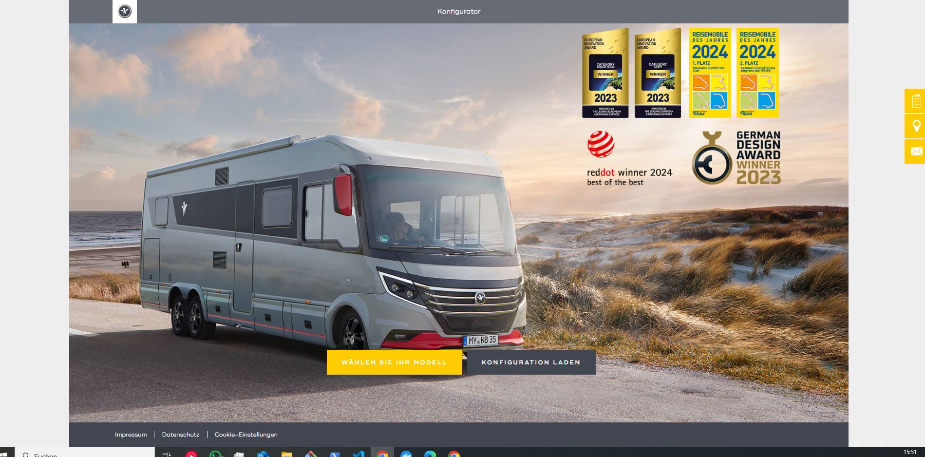 Niesmann+Bischoff Konfigurator